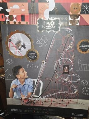 FAO Schwarz Build A Rollercoaster Model Kit - In Original Box - INCOMPLETE